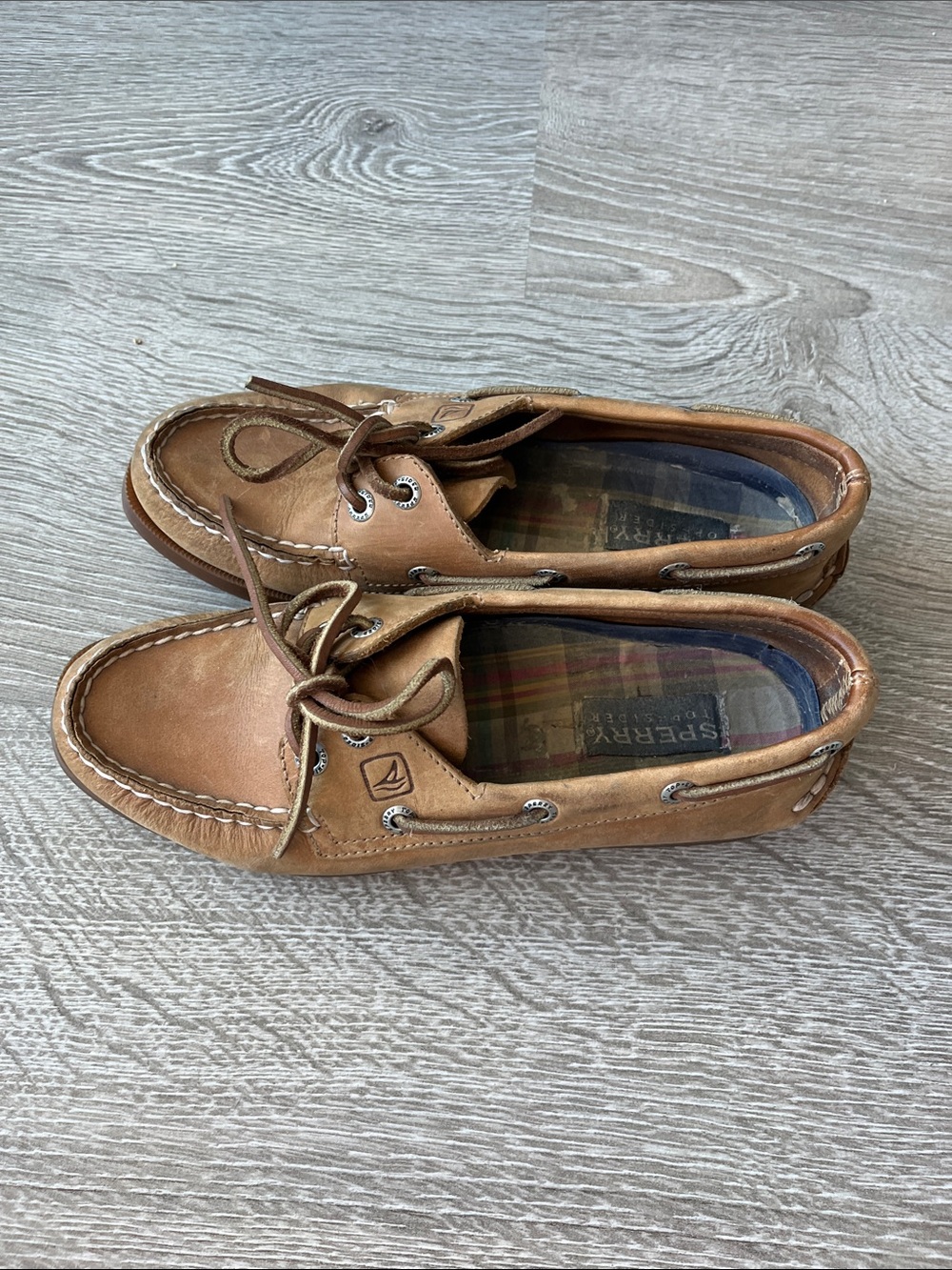 Sperry Top Sider Women’s Brown Leather Boat Shoes